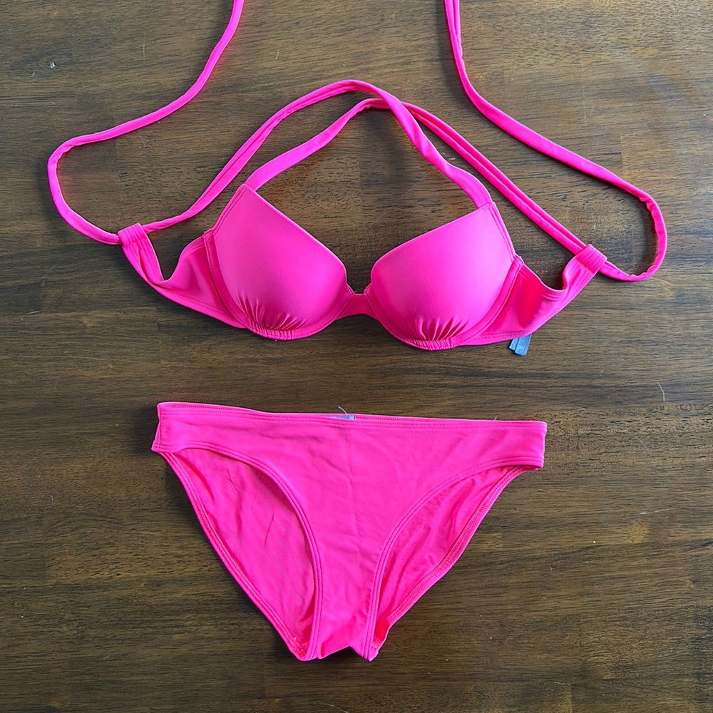 NWOT Neon Pink Bikini
